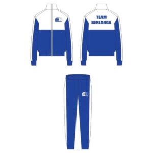TEAM BERLANGA Fight Night Track Suit - Blue W| White Stripe
